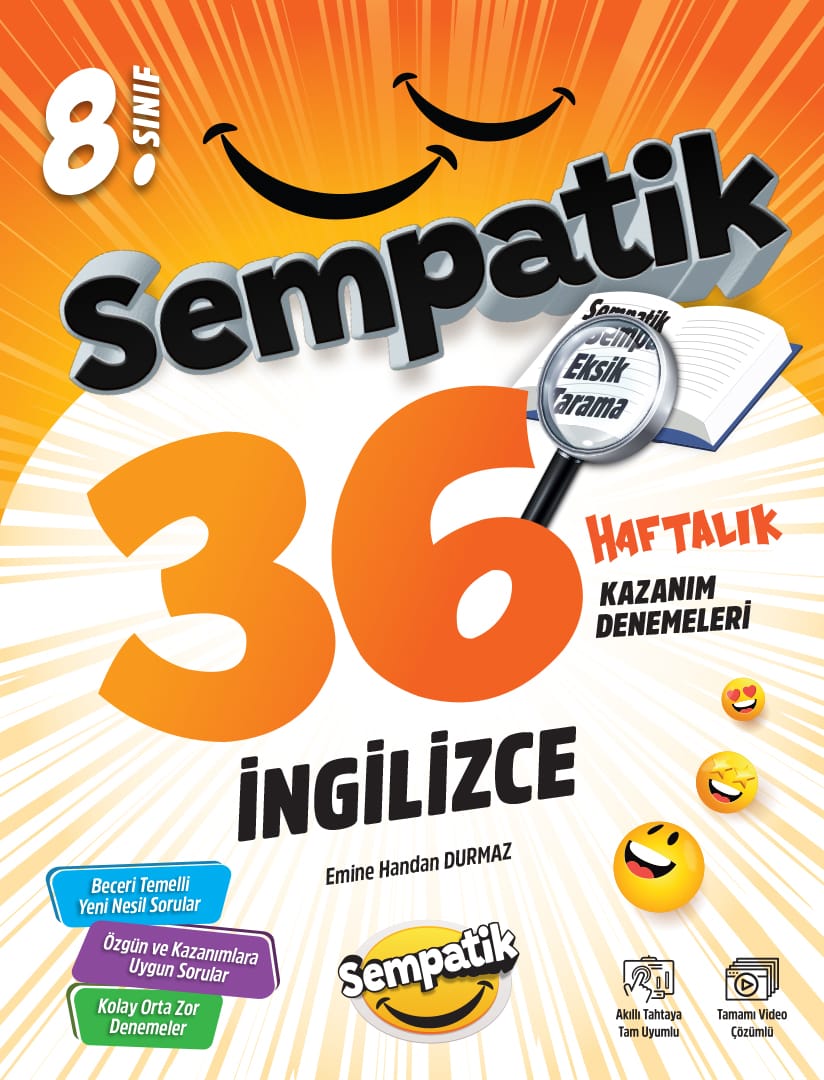 8. Sınıf İngilizce 36 Haftalık Kazanım Denemeleri Ünlüler Karması
